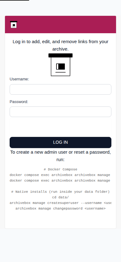 Login — mobile