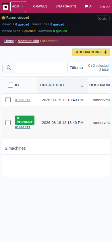 Machines — mobile
