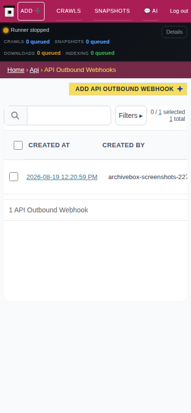 Webhooks — mobile