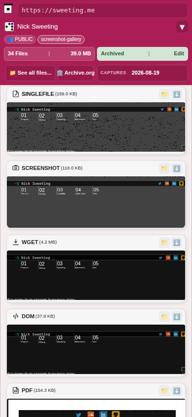 Snapshot View (htmltotext) — mobile