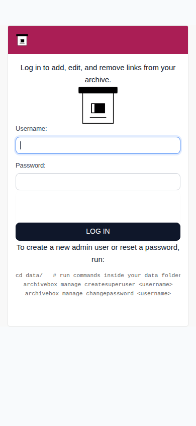 Login — mobile