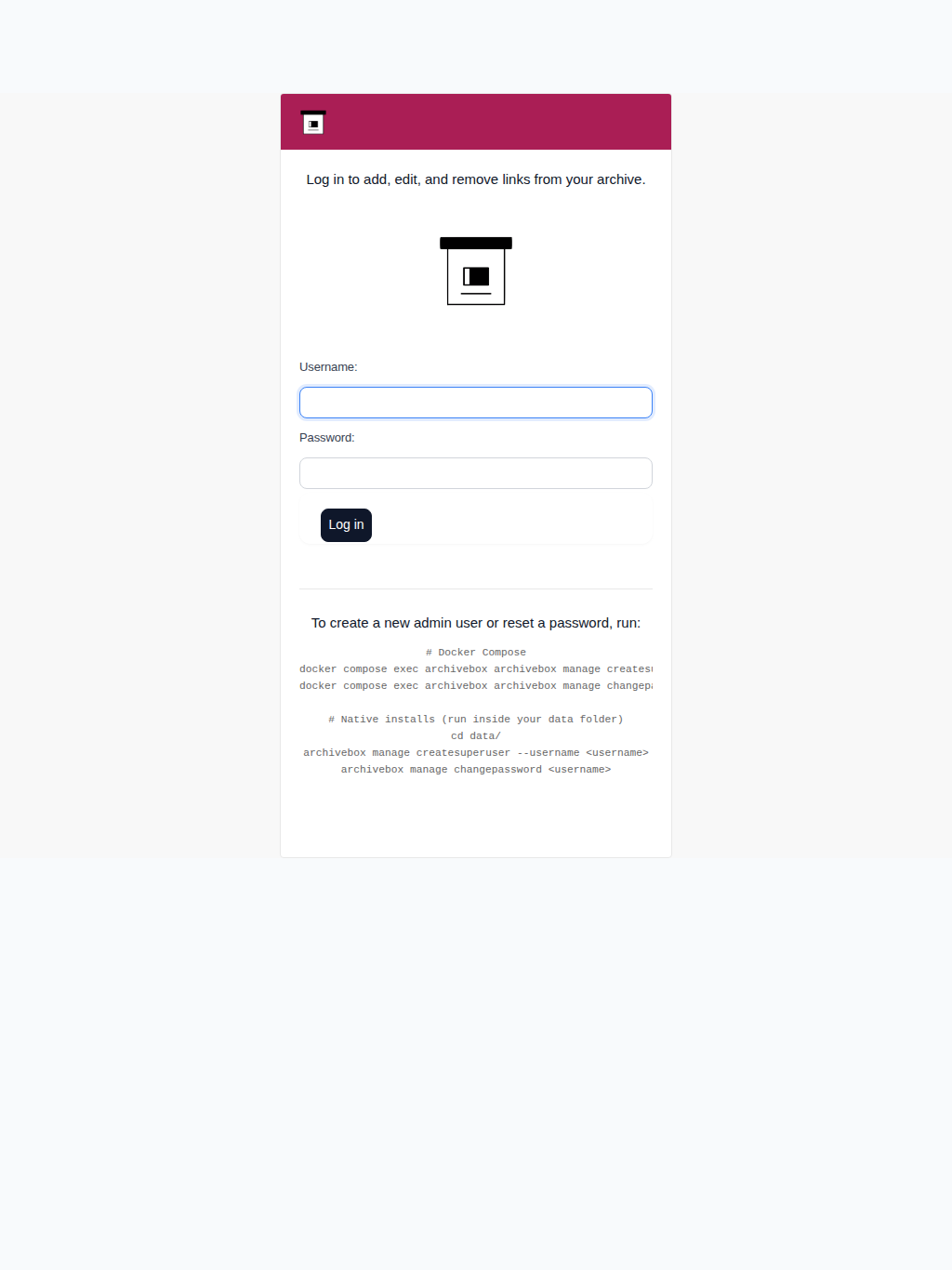 Login — tablet