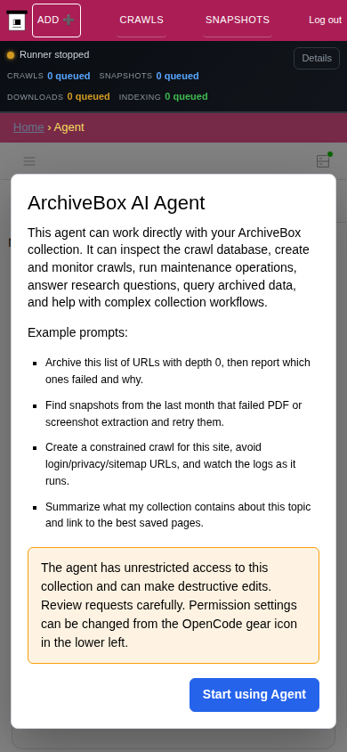 AI agent — mobile