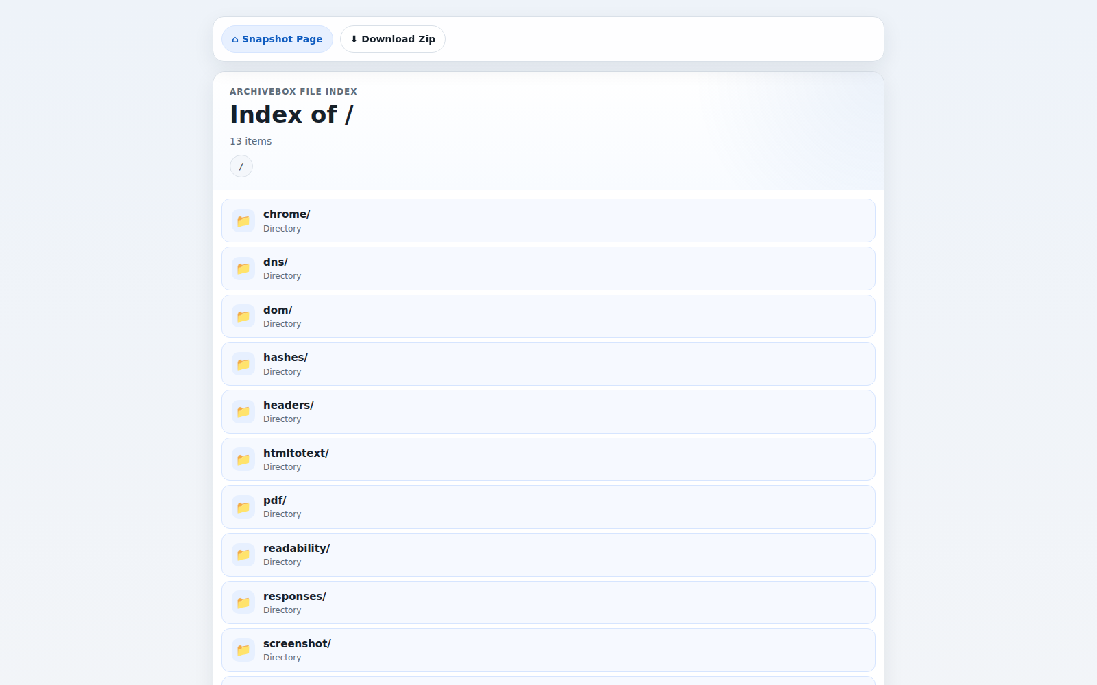 Snapshot files — desktop