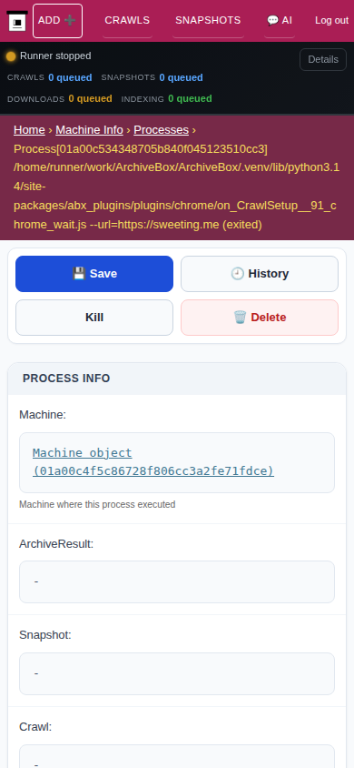 Process detail — mobile
