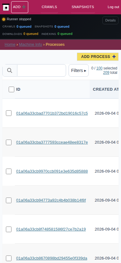 Processes — mobile