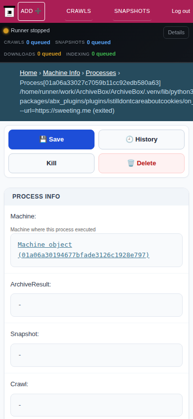 Process detail — mobile