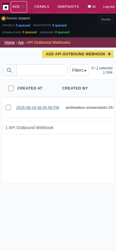 Webhooks — mobile