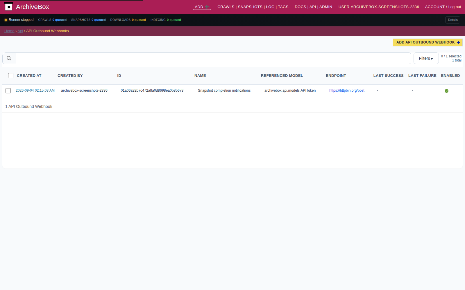 Webhooks — desktop