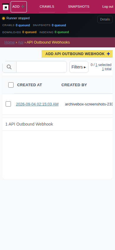 Webhooks — mobile