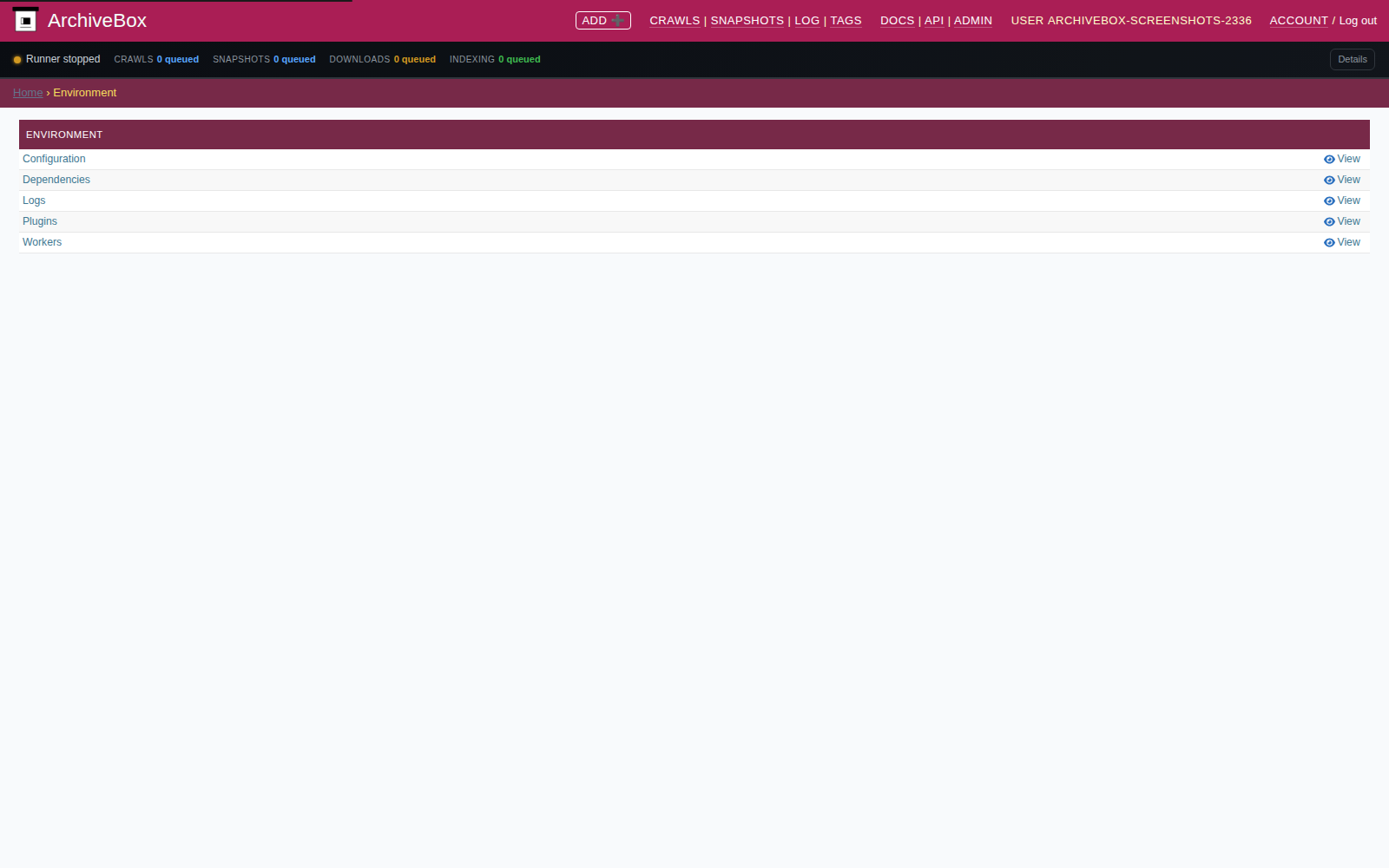 Environment — desktop