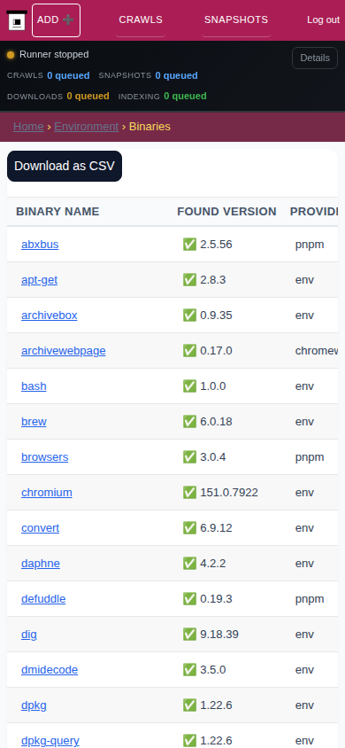 Dependencies — mobile