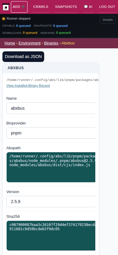 Dependency detail — mobile