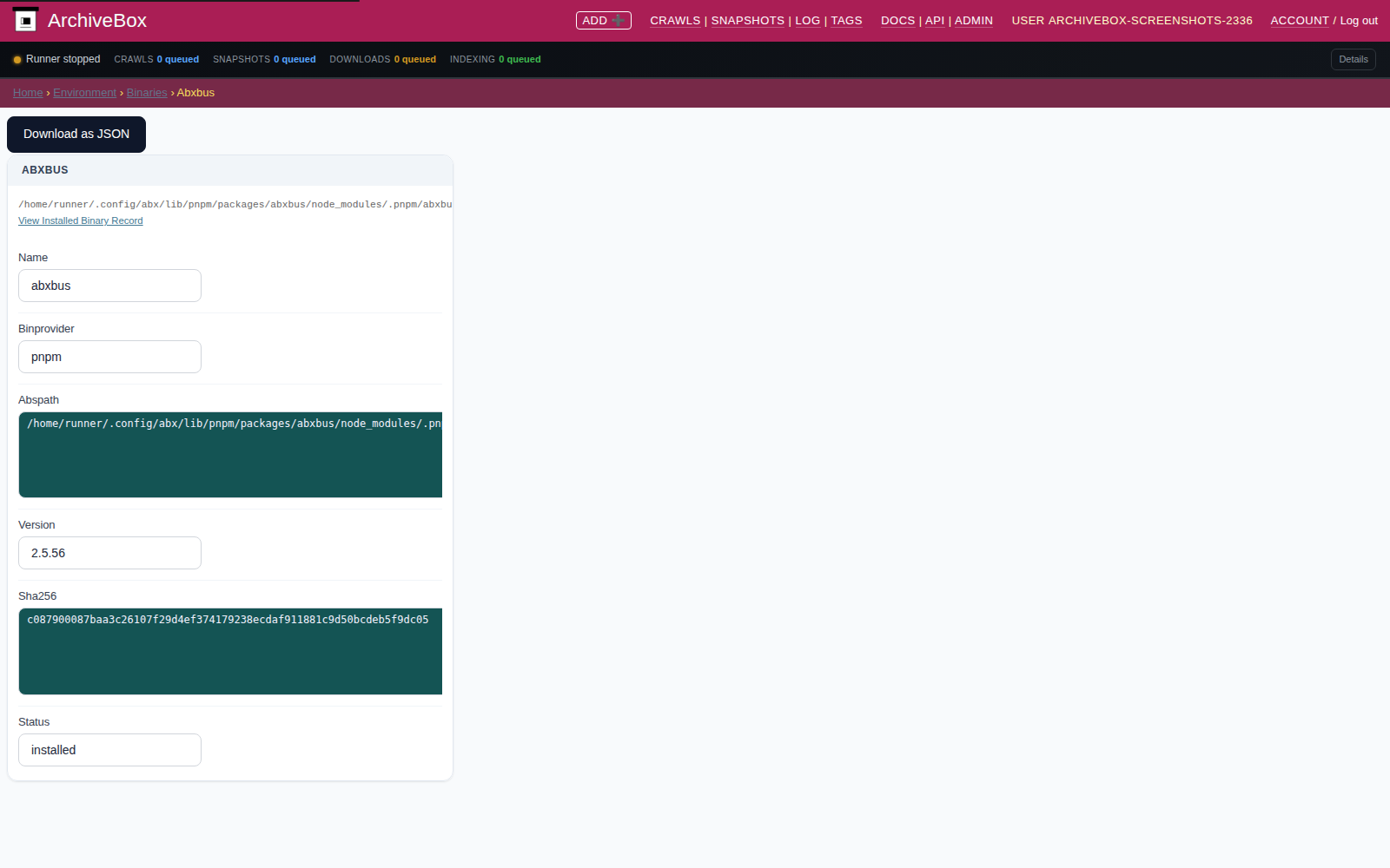 Dependency detail — desktop
