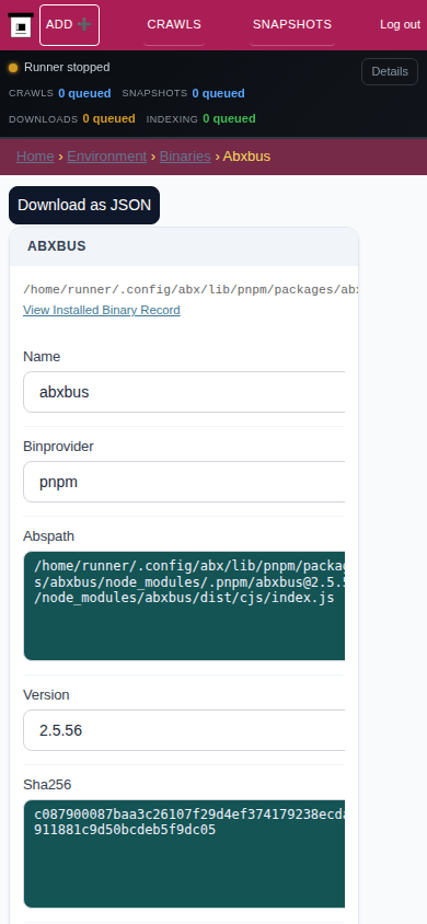 Dependency detail — mobile