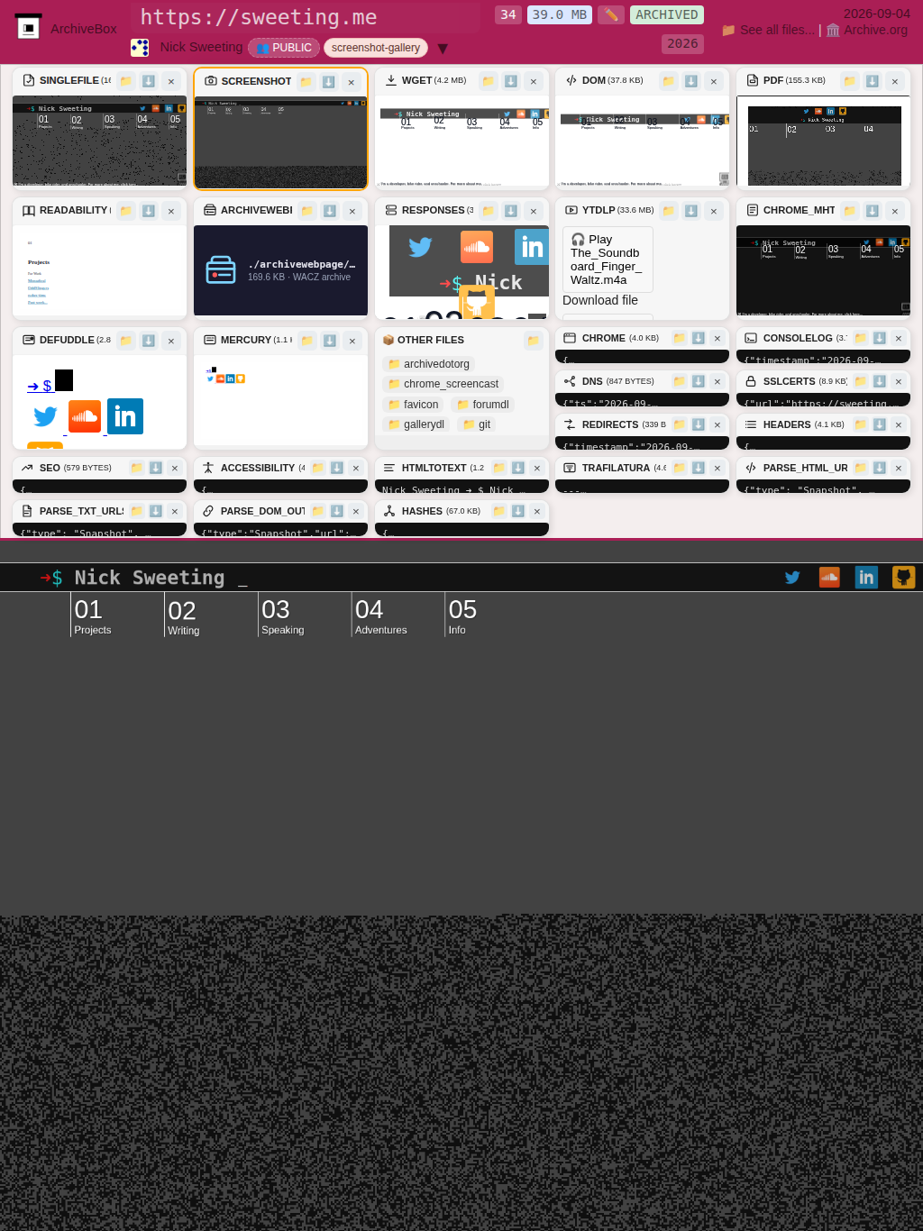 Snapshot View (screenshot) — tablet