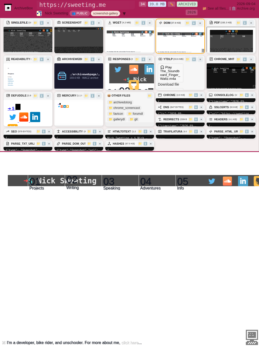 Snapshot View (dom) — tablet