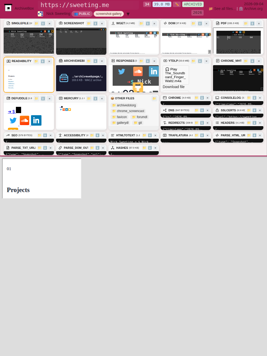 Snapshot View (readability) — tablet