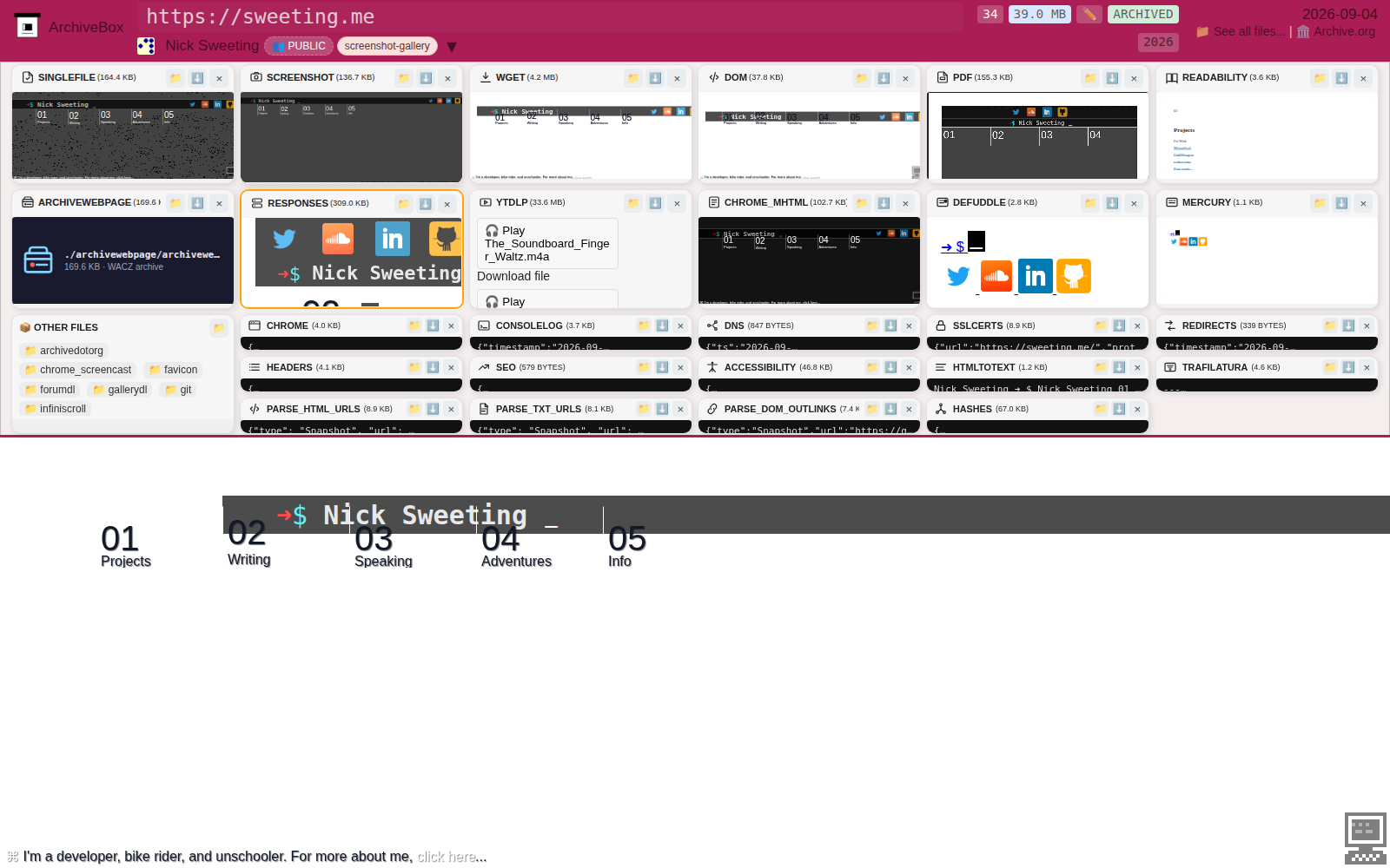 Snapshot View (responses) — desktop