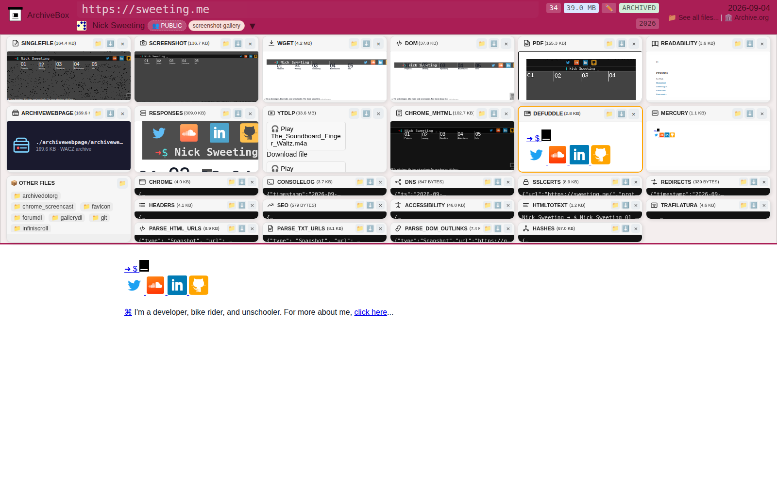 Snapshot View (defuddle) — desktop