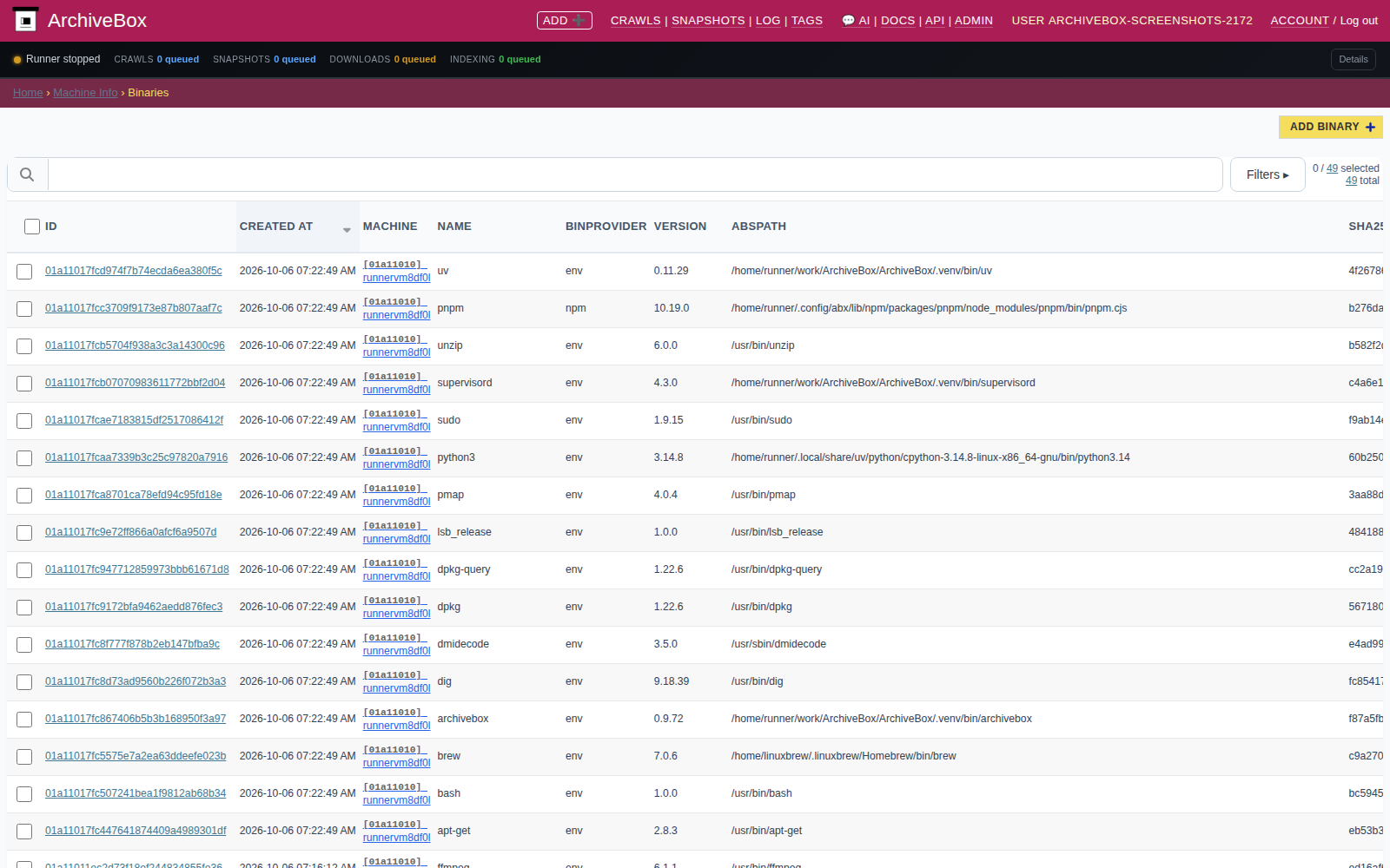Binaries — desktop