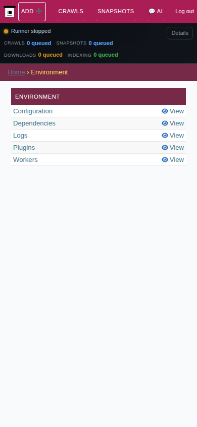 Environment — mobile