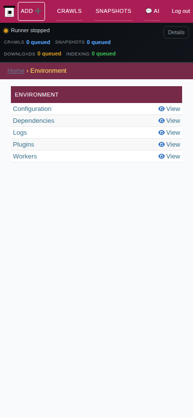 Environment — mobile