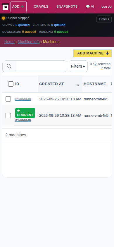 Machines — mobile