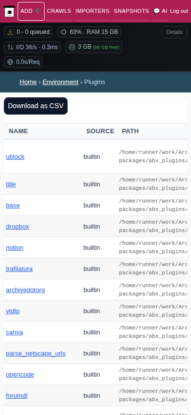 Plugins — mobile