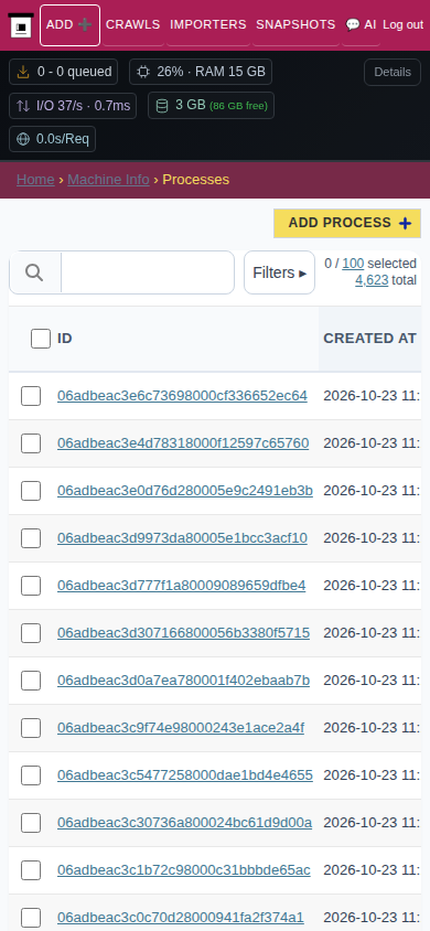 Processes — mobile