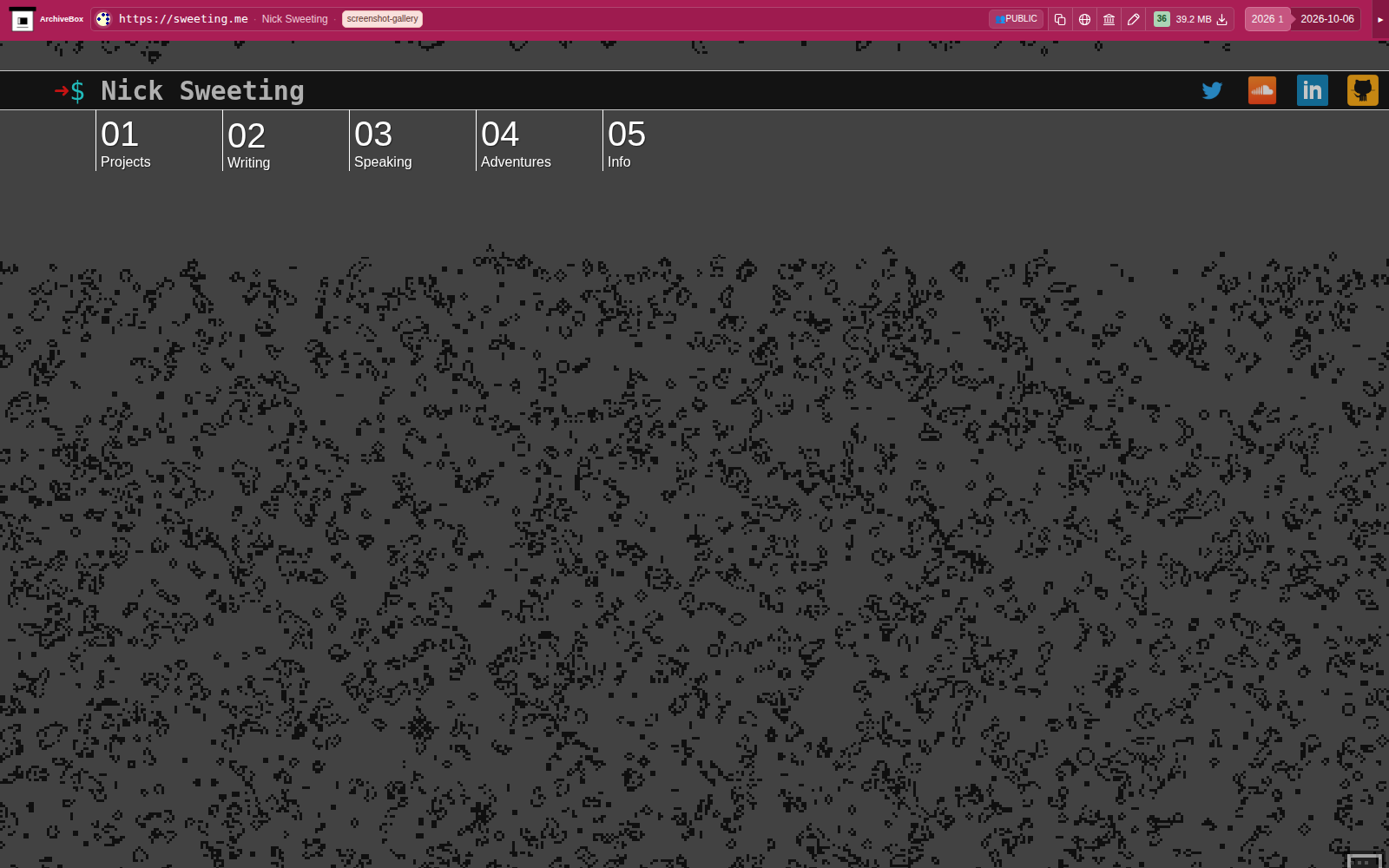 Snapshot View (archivewebpage) — desktop