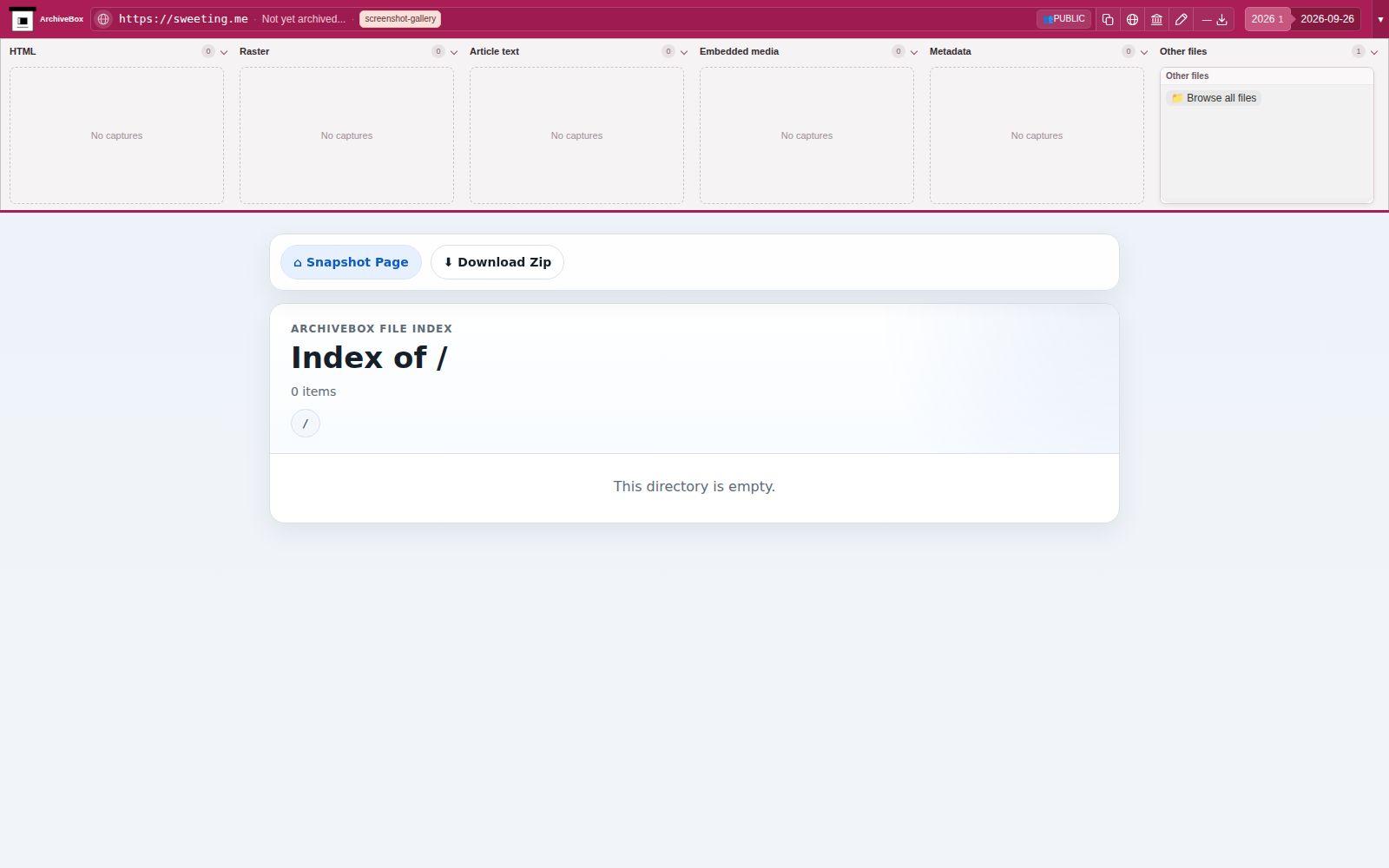 Snapshot View (capture in progress) — desktop