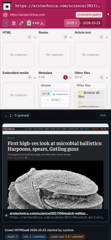 Snapshot View (capture in progress) — mobile