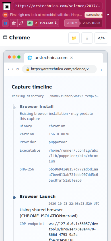 Snapshot View (chrome) — mobile