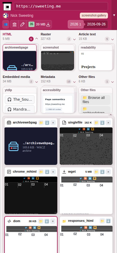 Snapshot View (dom) — mobile