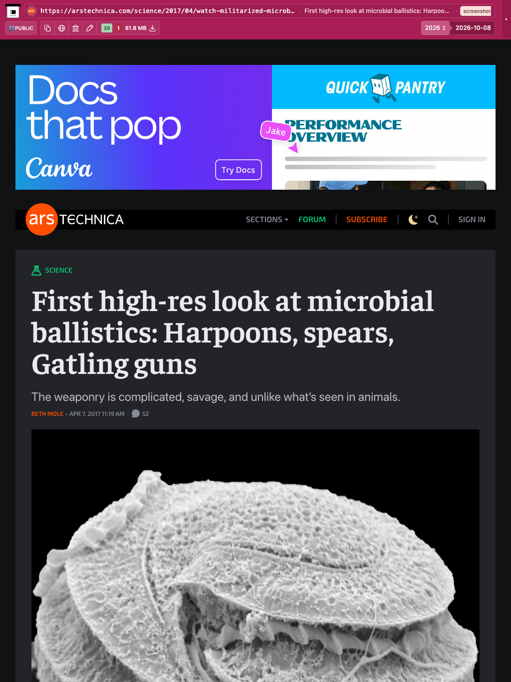 Snapshot View (dom) — tablet