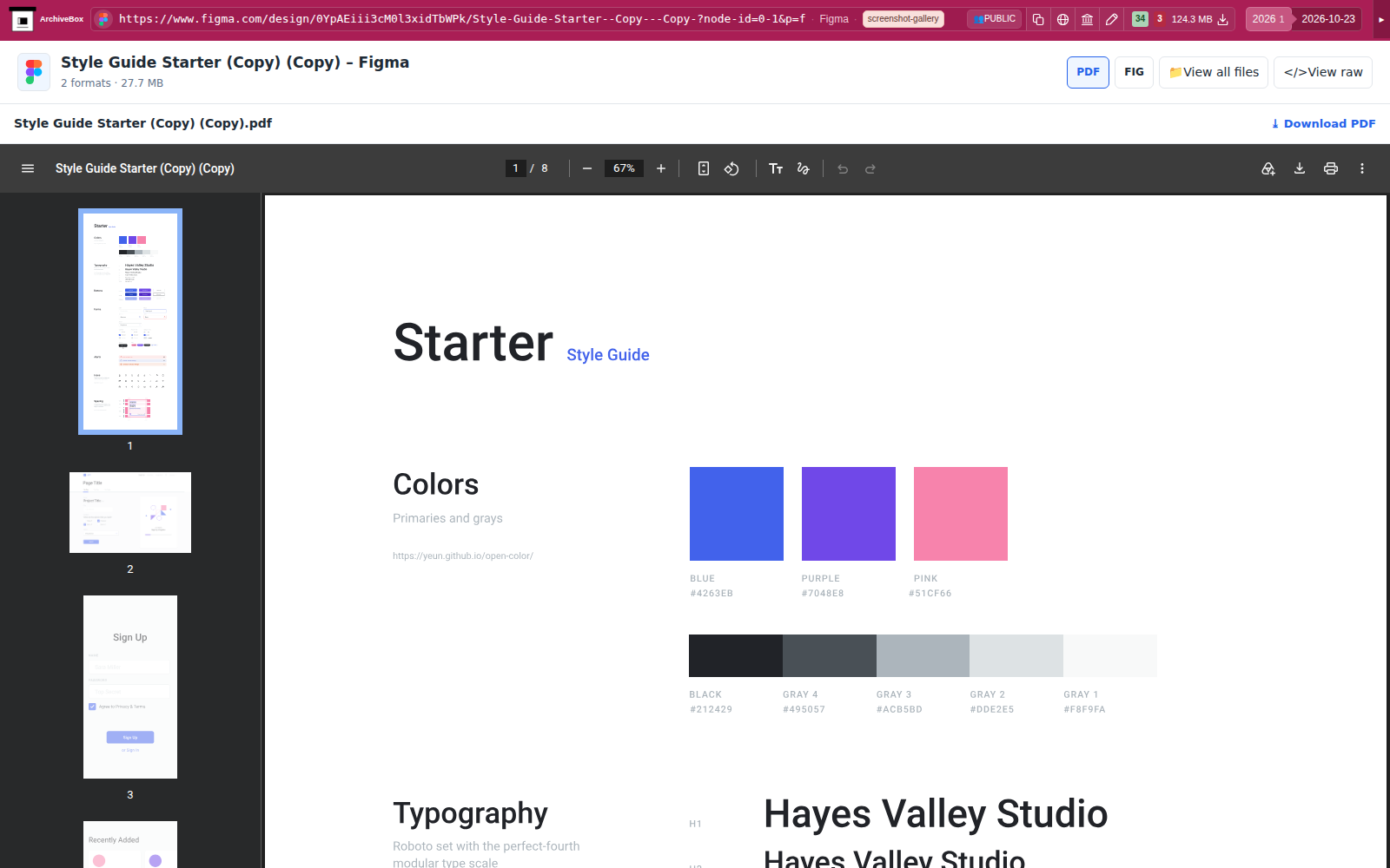 Snapshot View (figma) — desktop