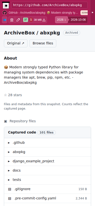 Snapshot View (git) — mobile