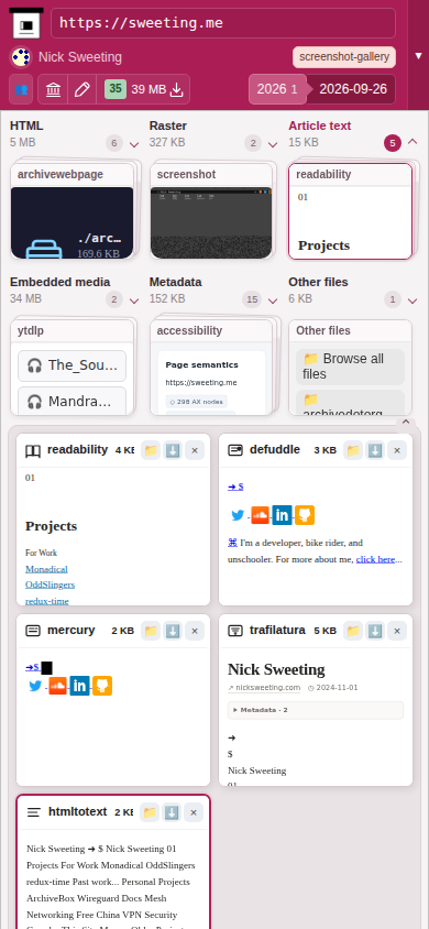 Snapshot View (htmltotext) — mobile