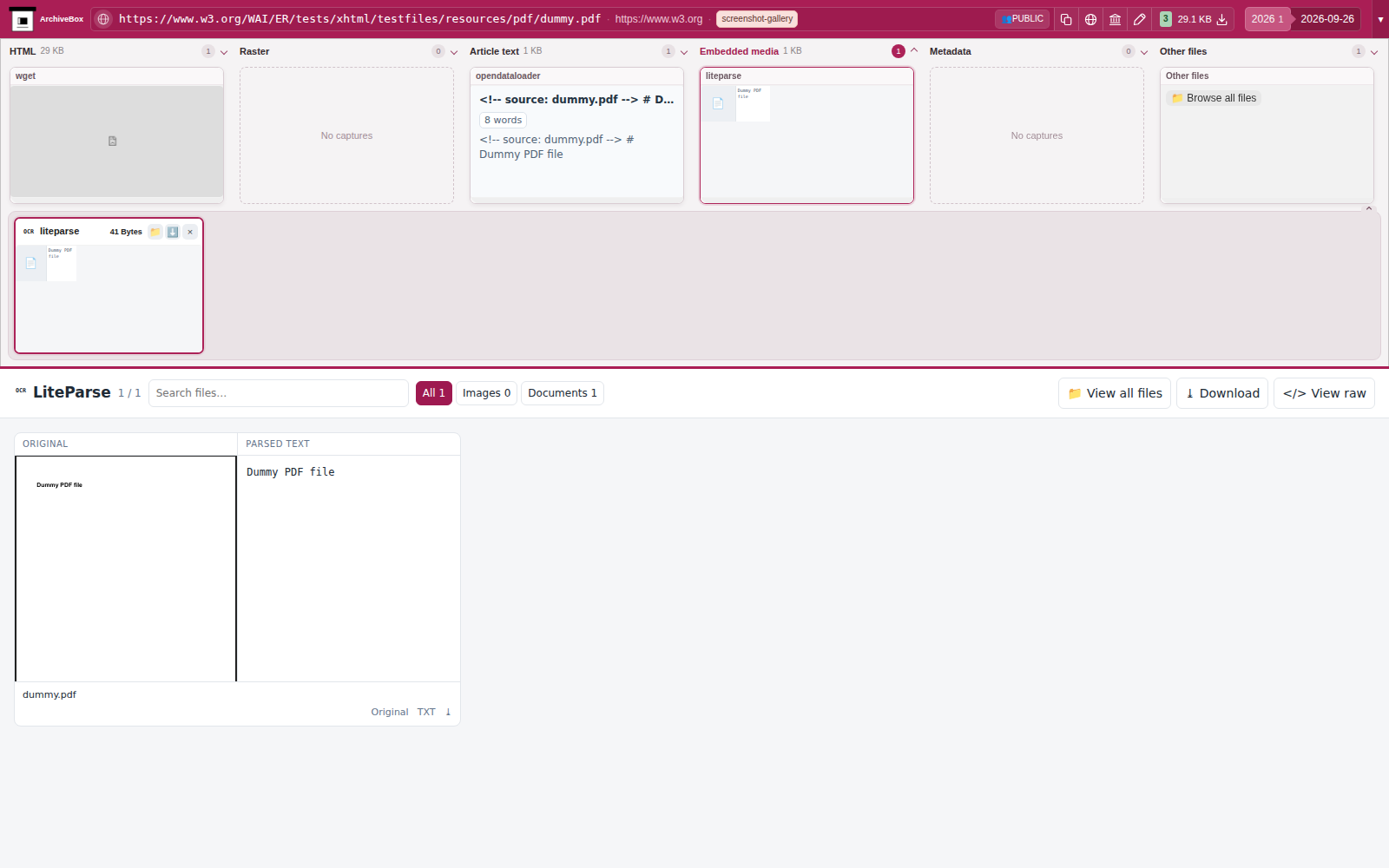 Snapshot View (liteparse) — desktop