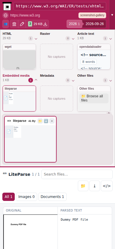 Snapshot View (liteparse) — mobile
