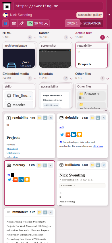 Snapshot View (mercury) — mobile