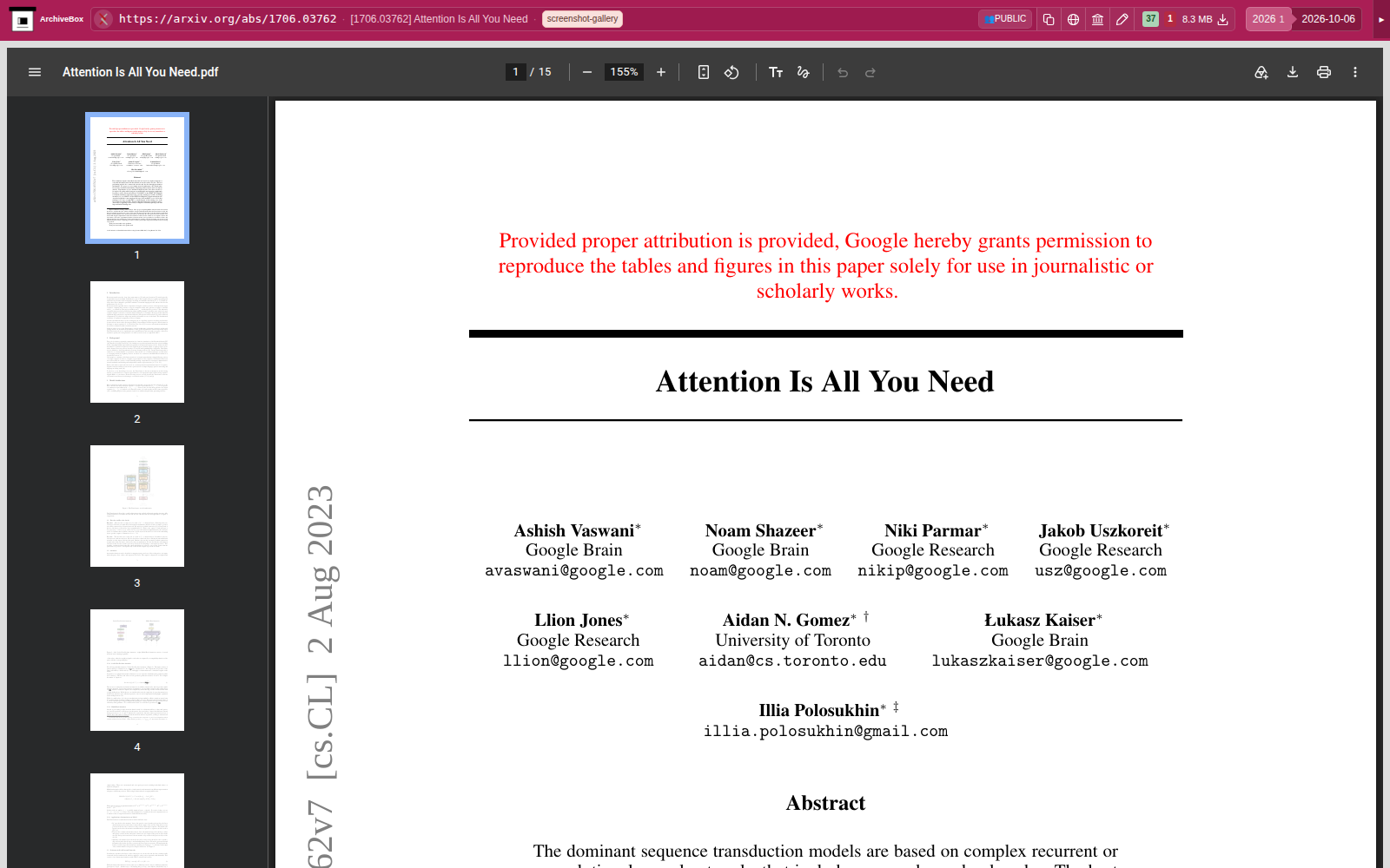 Snapshot View (papersdl) — desktop