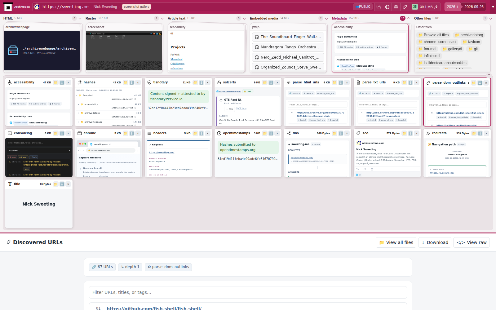 Snapshot View (parse_dom_outlinks) — desktop