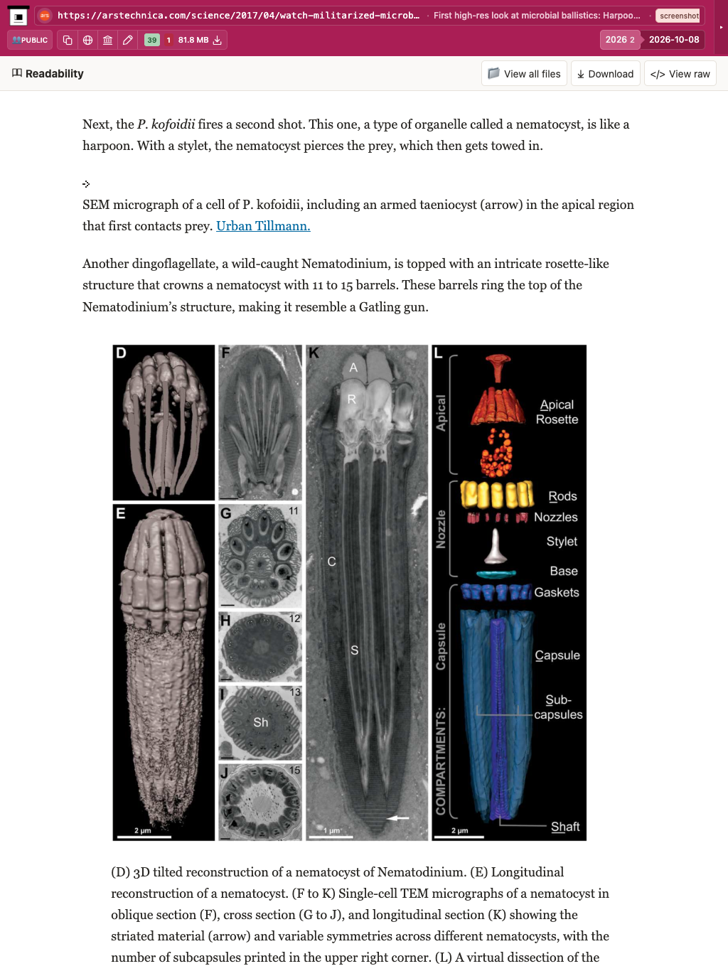 Snapshot View (readability) — tablet
