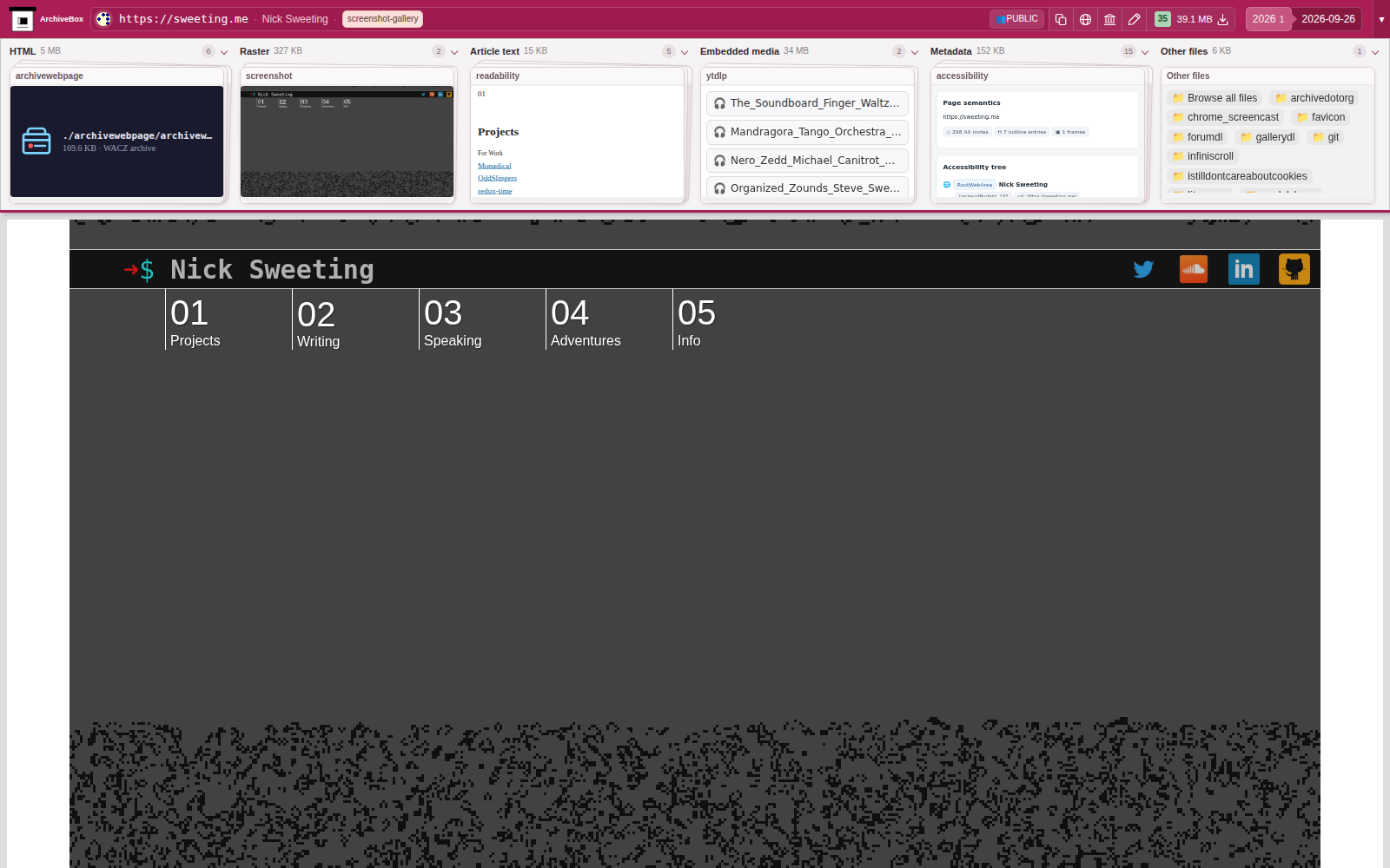 Snapshot View (screenshot) — desktop