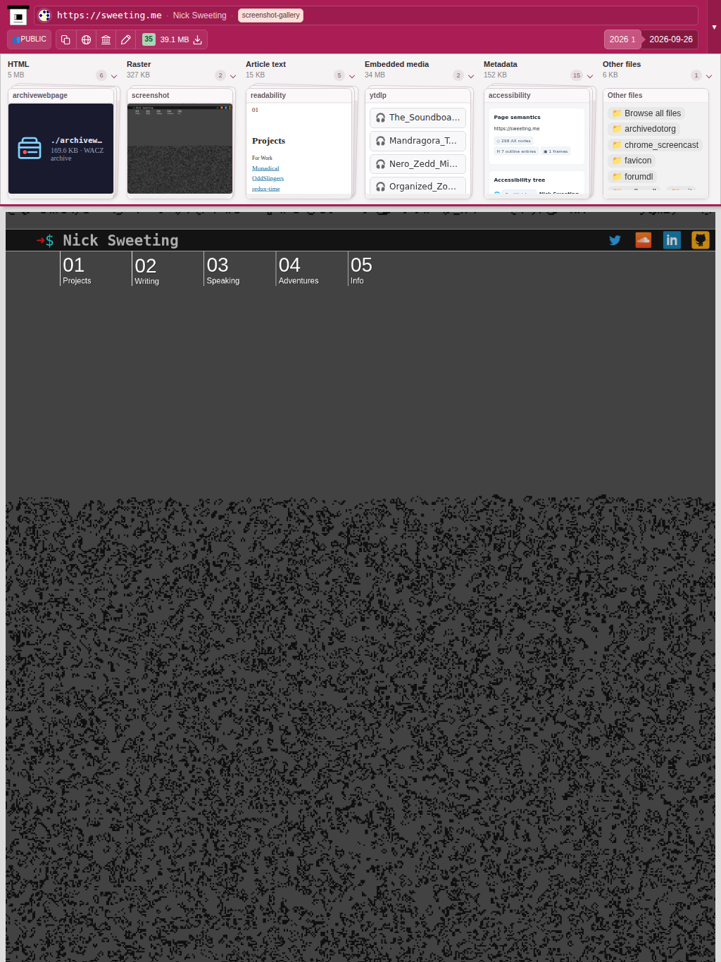 Snapshot View (screenshot) — tablet