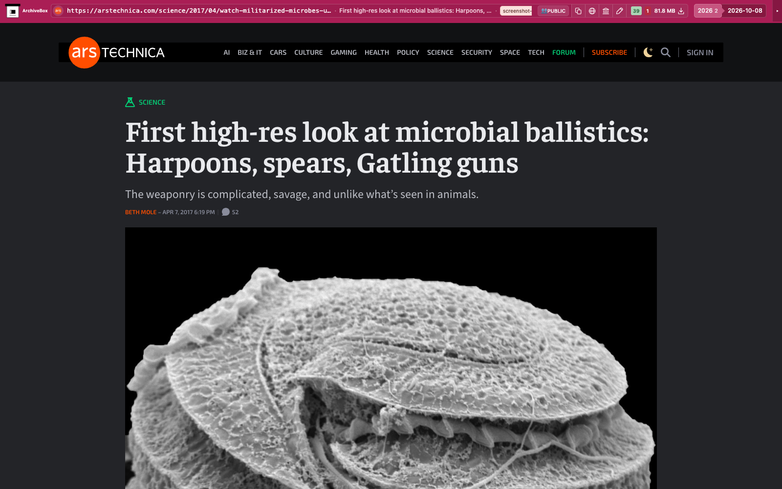 Snapshot View (singlefile) — desktop