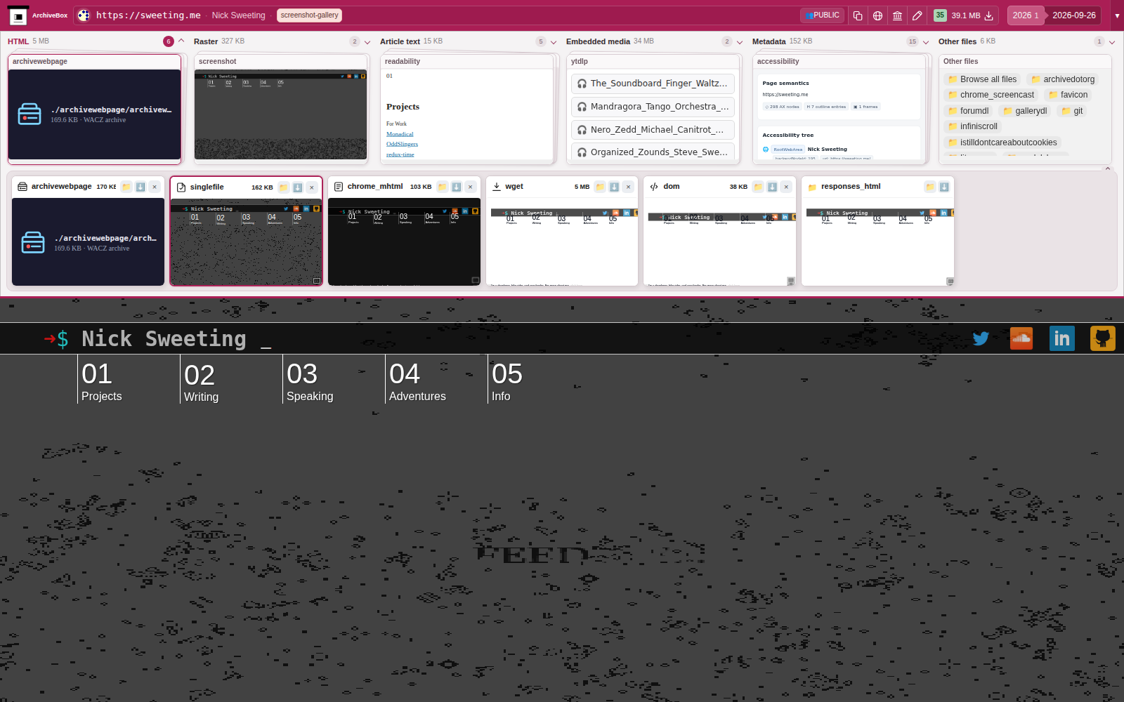 Snapshot View (singlefile) — desktop