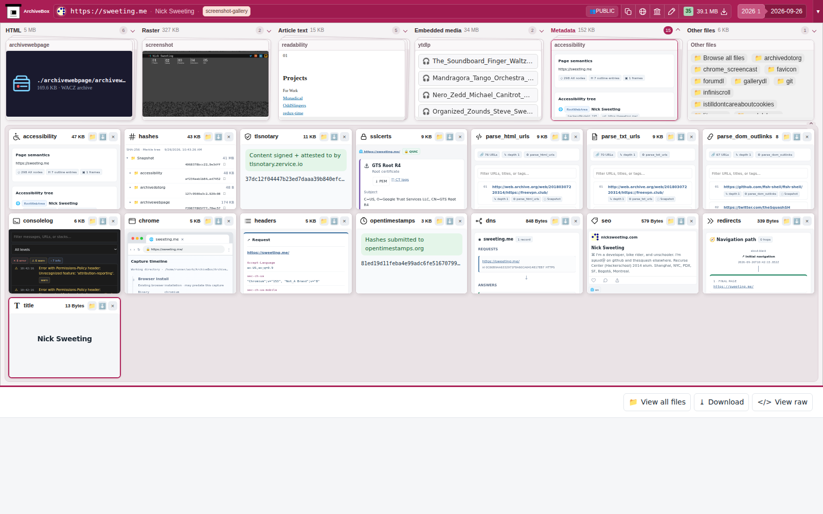 Snapshot View (title) — desktop